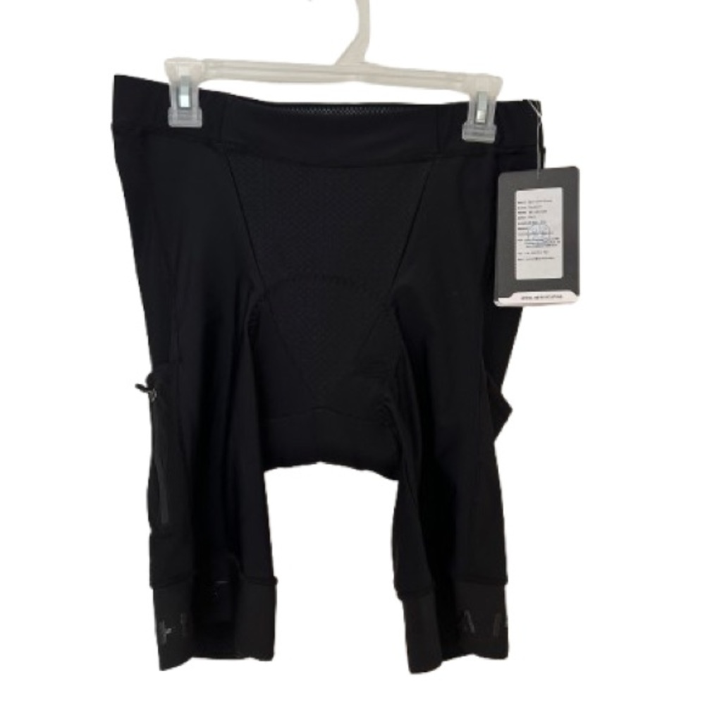 NWT RAHHINT Men Black Sports Padded Cycling Road Bike Shorts, Sz 3XL
